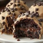 300 kcal Chocolate Chip Cookie Dough Brownie Bombs