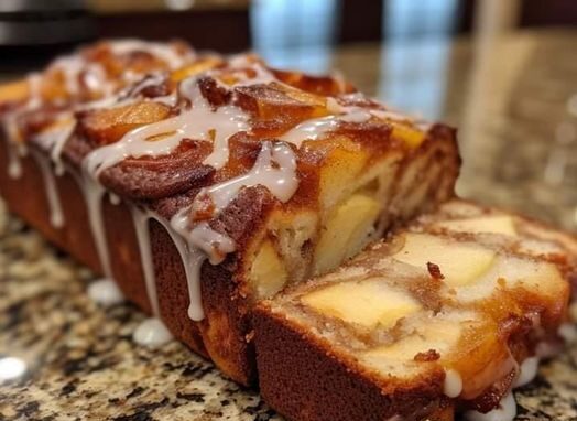 310 kcal Homemade Apple Cinnamon Swirl Loaf