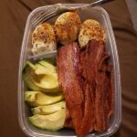 Bacon, eggs, and avocado are all keto-friendly