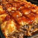 Cheesy Tater Tot Meatloaf Casserole