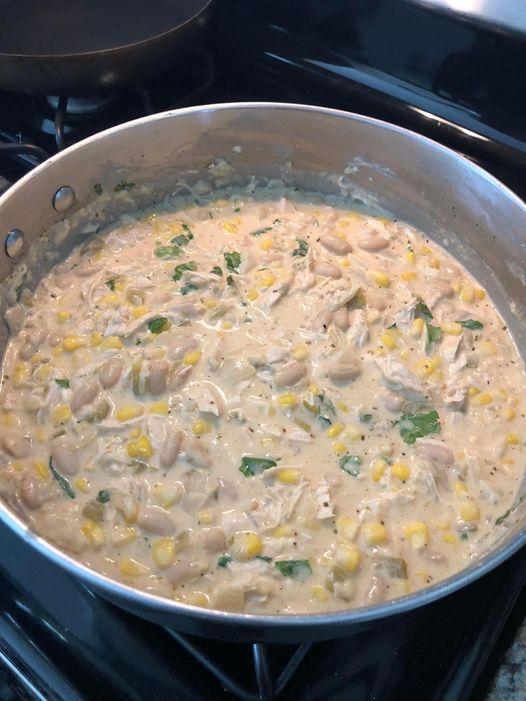 Chicken Chili With Corn And White Beans