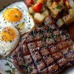 Steak and Eggs with Hash Browns