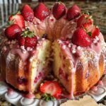 Strawberry Bliss Pound Cake