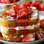 Strawberry Cheesecake Stuffed French Toast