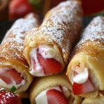 Strawberry Cream Cheese French Toast Roll-Ups