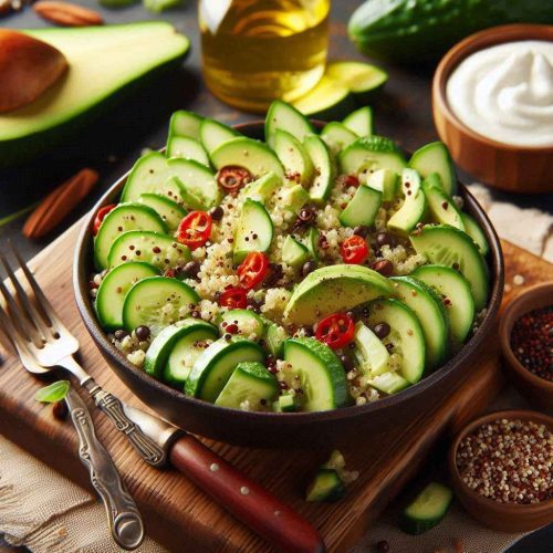 Avocado and Cucumber Quinoa Salad Recipe