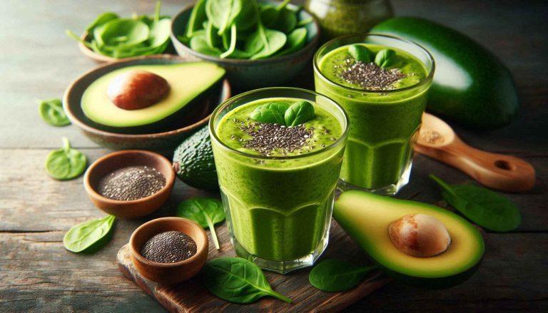 Avocado and Spinach Green Smoothie