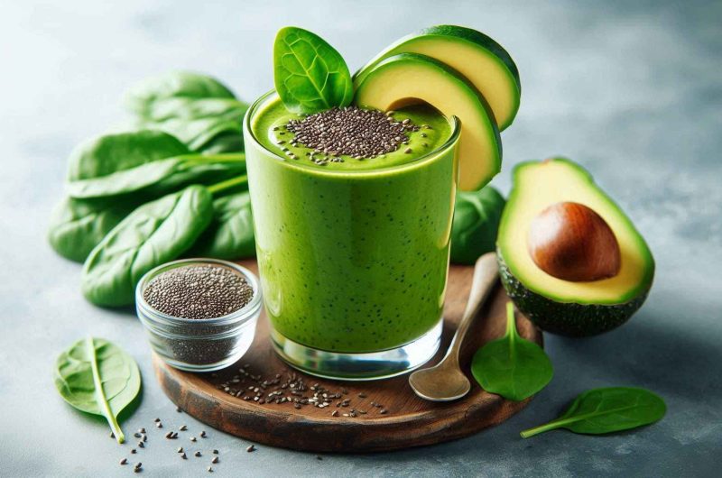 Avocado and Spinach Green Smoothie