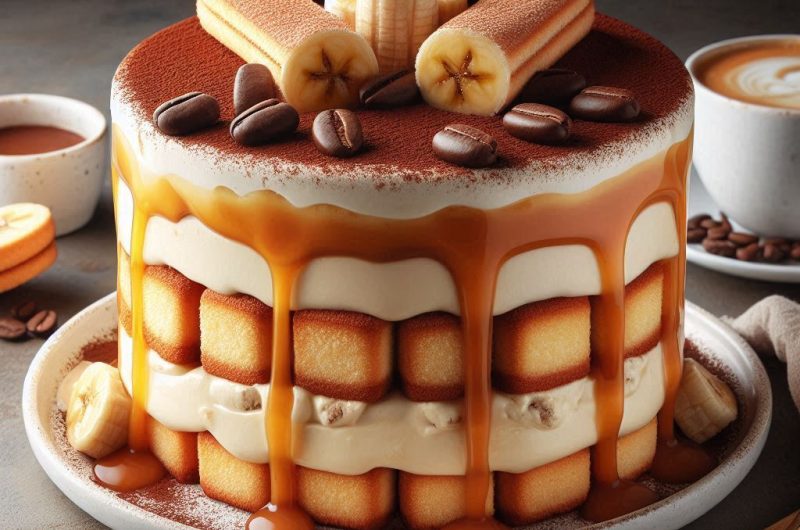 Banana Pudding Tiramisu with Caramel: A Match Made in Dessert Heaven