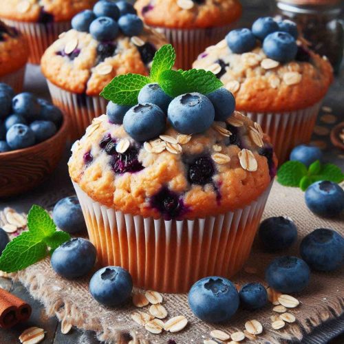 Blueberry Oatmeal Muffins Recipe