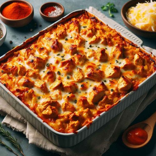 Buffalo Chicken Casserole: A Spicy Lean & Green Delight