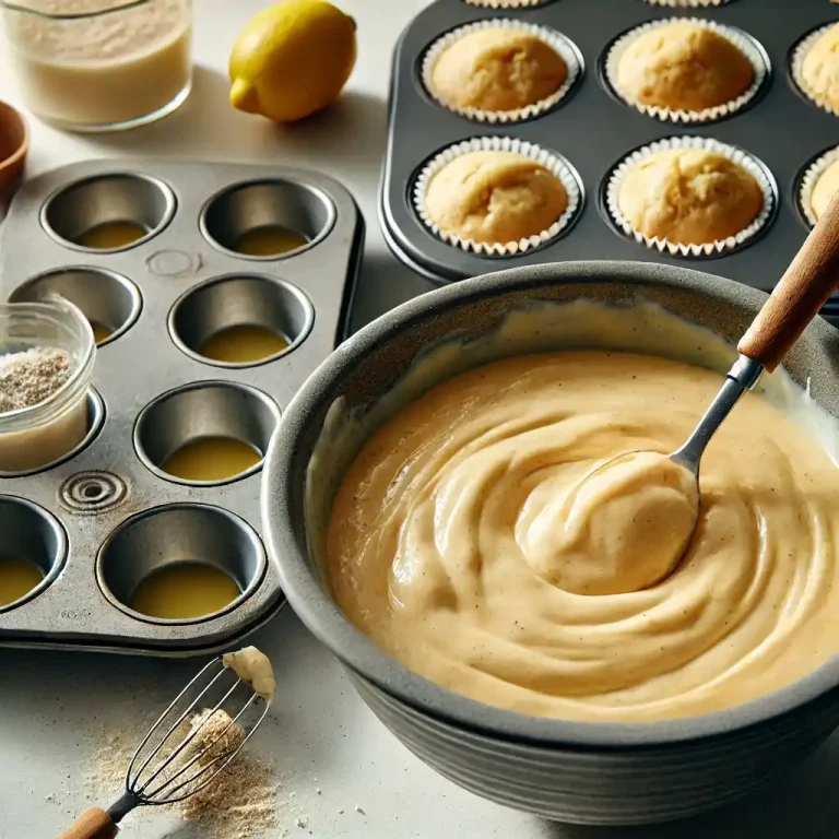 Combine the wet and dry ingredients stirring