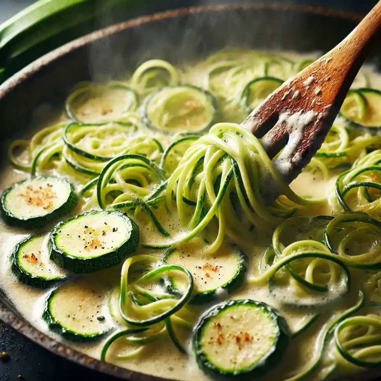 Cook for another 2-3 minutes until the zoodles are tender but still slightly crunchy.