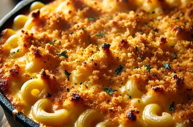 Creamy Mac and Cheese with a Crispy Topping