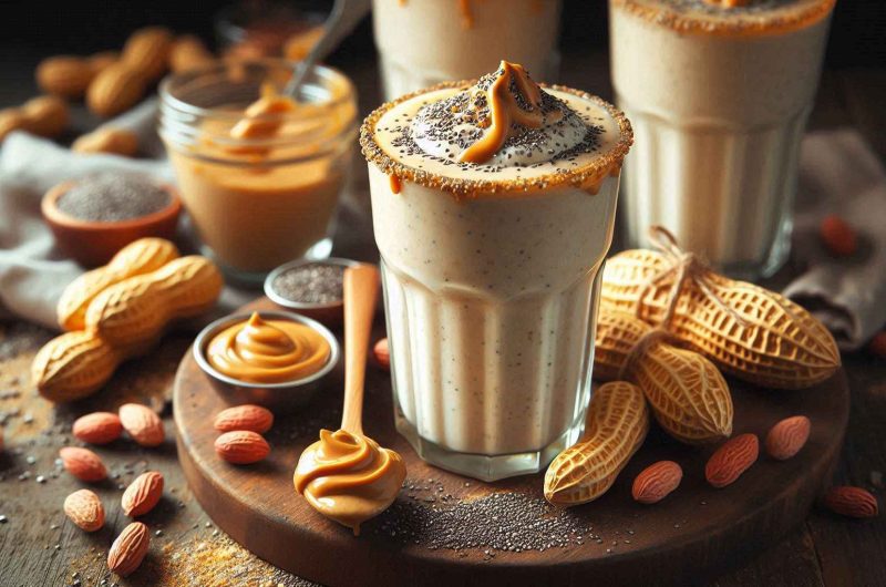 Creamy Peanut Butter Smoothie for Healthy Weight Gain