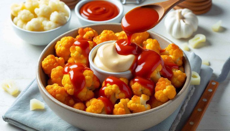 Crispy Baked Cauliflower Buffalo Wings