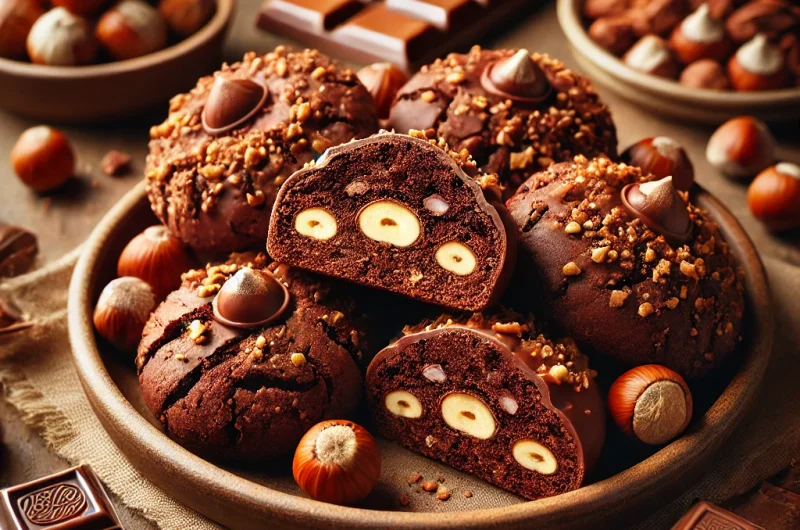 Chocolate Ferrero Cookies: Crunchy, Nutty, Perfect