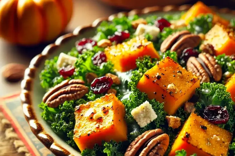 Roasted Pumpkin and Kale Salad: Warm, Healthy, and Full of Fall Flavors