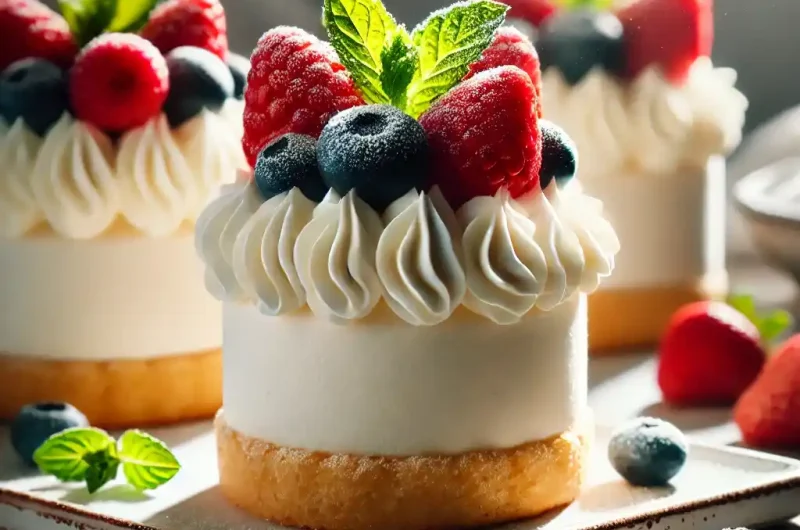 Easy and Elegant No-Bake Whipped Cream Mini Cakes: A Dessert Lover's Dream