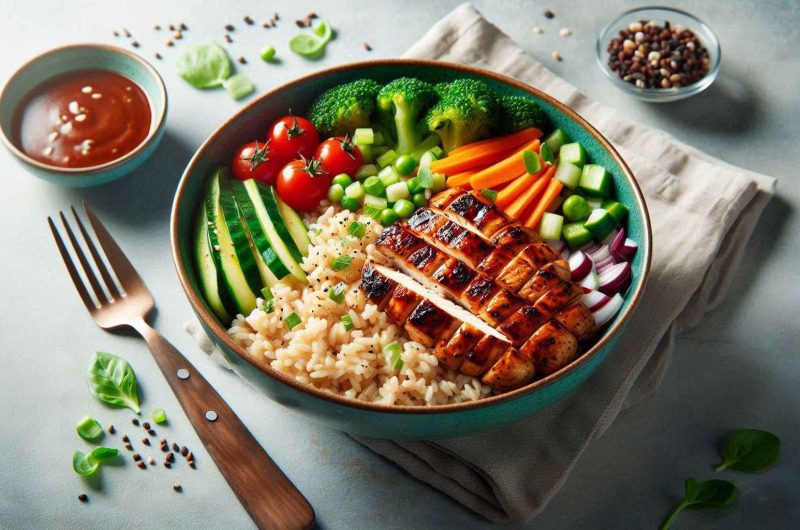 Chicken and Brown Rice Bowl – Filling & Healthy!