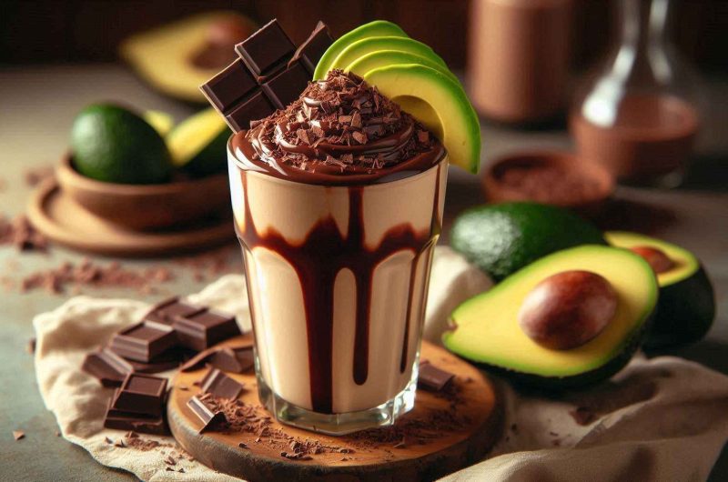 High-Calorie Chocolate Avocado Smoothie Recipe