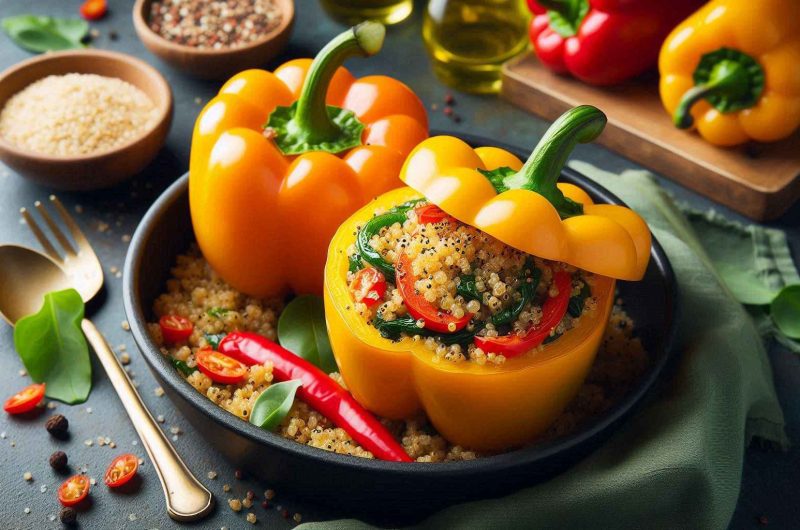 Quinoa Stuffed Bell Peppers Recipe