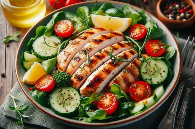 Grilled Lemon Herb Chicken Salad Recipe