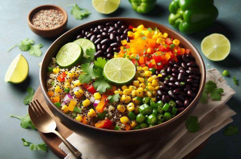 Quinoa and Black Bean Salad – Filling and Nutritious!