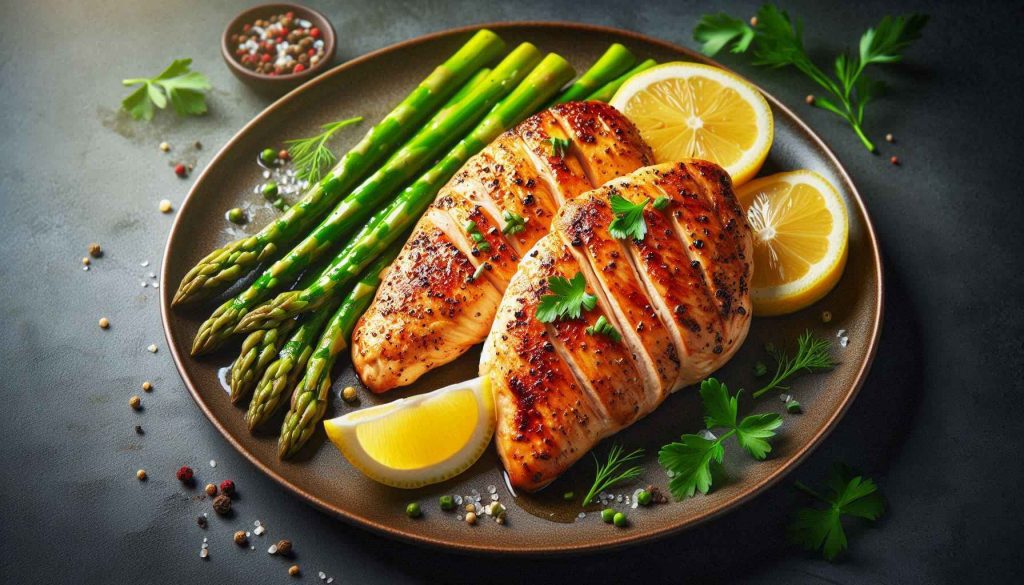 Herbed Lemon Chicken with Asparagus Recipe