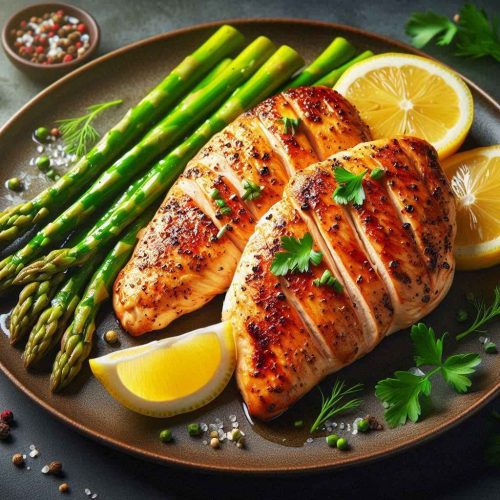 Herbed Lemon Chicken with Asparagus Recipe