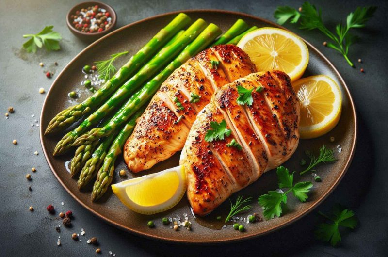 Herbed Lemon Chicken with Asparagus