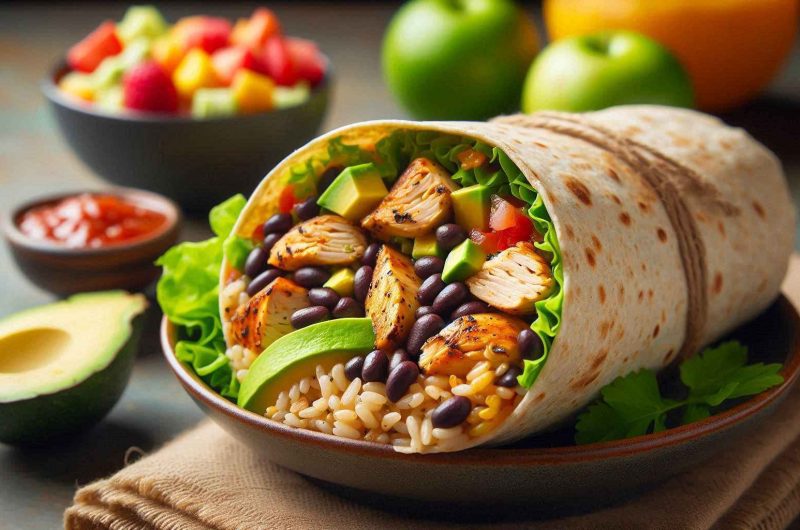 Protein-Packed Chicken Burrito