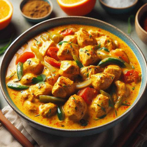 Creamy Coconut Curry Chicken Bowl