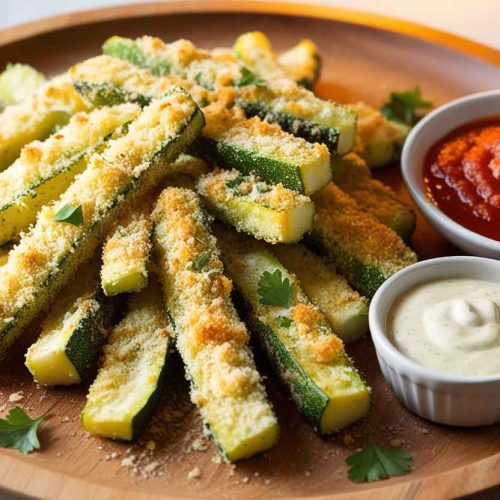 Crispy Baked Parmesan Zucchini Fries