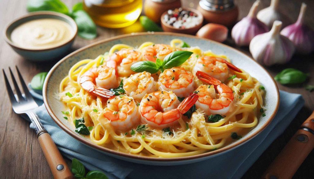 Garlic Butter Shrimp Pasta Recipe