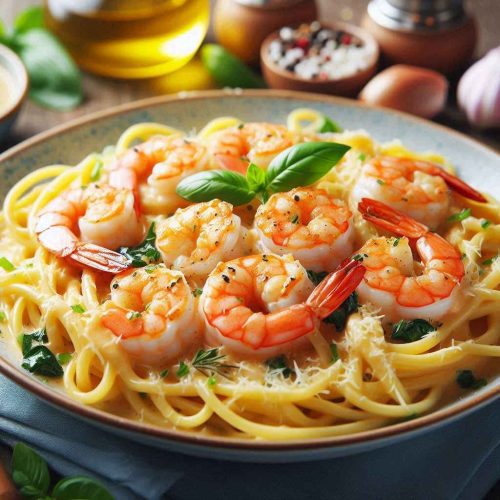 Garlic Butter Shrimp Pasta Recipe