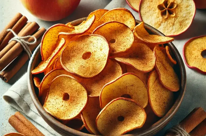 Healthy Baked Cinnamon Apple Chips Recipe