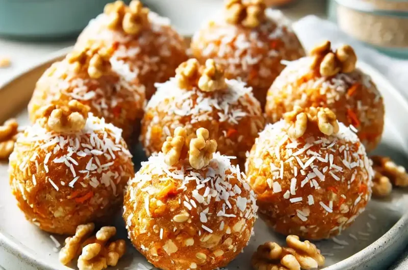 Healthy Carrot Cake Energy Bites Recipe