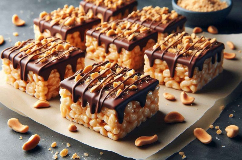 How to Make Perfect Peanut Butter Rice Krispie Treats with a Chocolate Twist