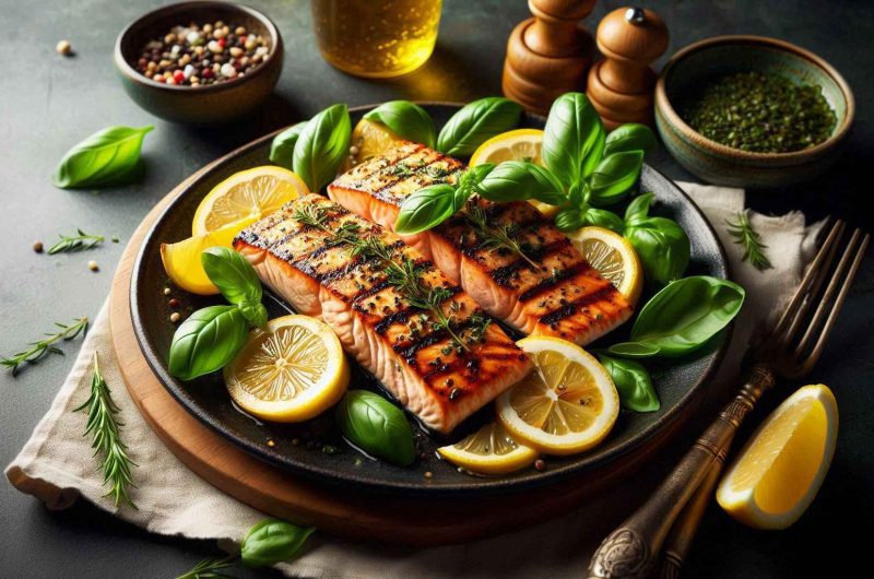 Lemon Basil Grilled Salmon: A Healthy Dinner Staple