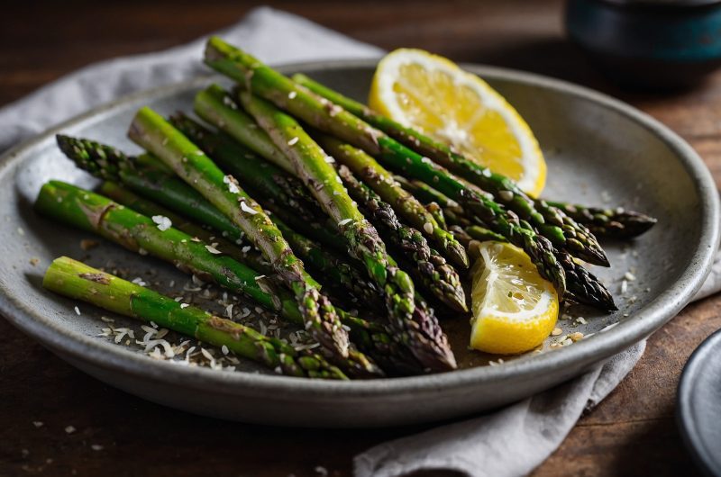 Lemon Garlic Roasted Asparagus Recipe