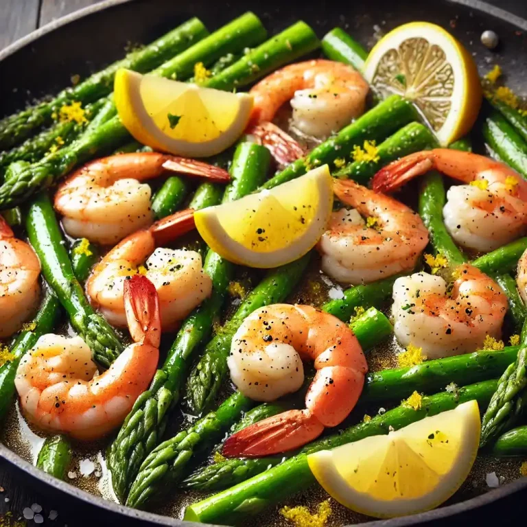 Lemon Garlic Shrimp and Asparagus Recipe