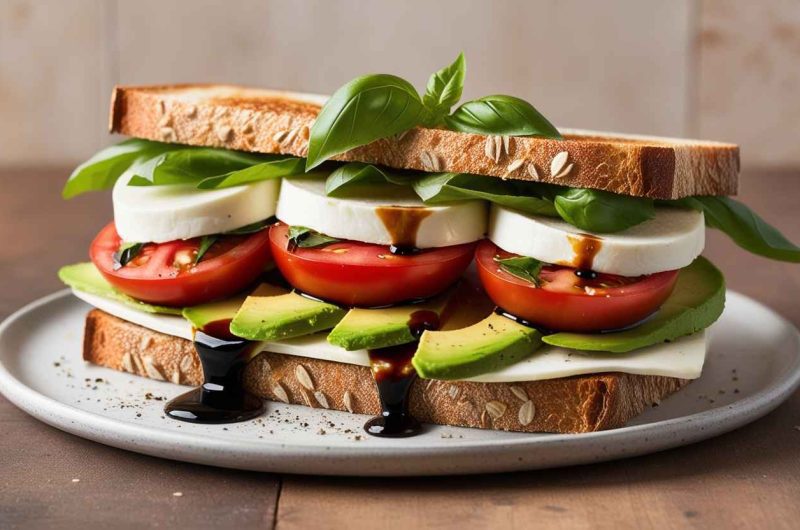  Caprese Sandwich with a Twist: Add Avocado for Extra Creaminess