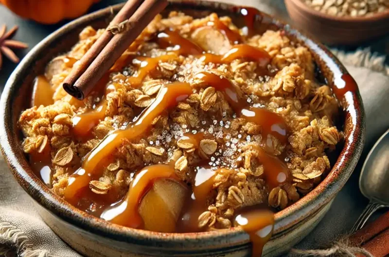 Low-Calorie Salted Caramel Apple Crisp: The Perfect Fall Treat