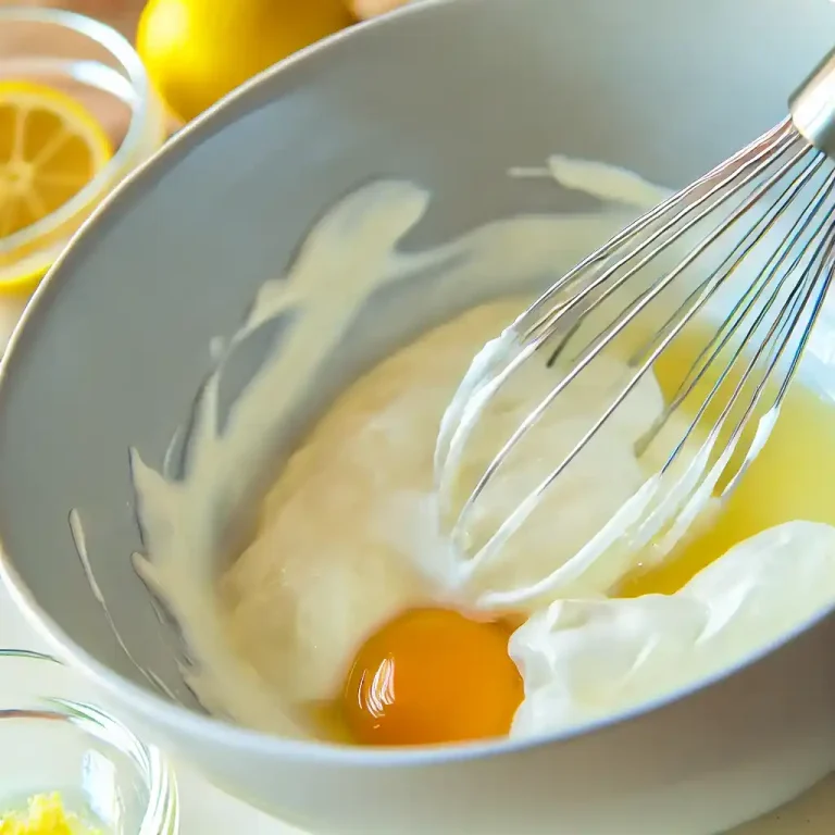 Make the filling In a large bowl beat the cream cheese yogurt and honey until smooth Add the eggs one at a time followed by the lemon zest and juice and mix until well combined