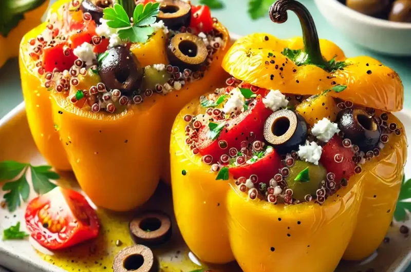 Mediterranean Stuffed Bell Peppers with Quinoa