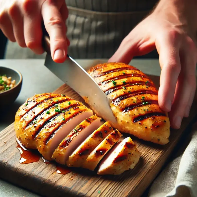 Place the chicken breasts in the marinade and let them sit for at least 30 minutes (or up to 2 hours for extra flavor).