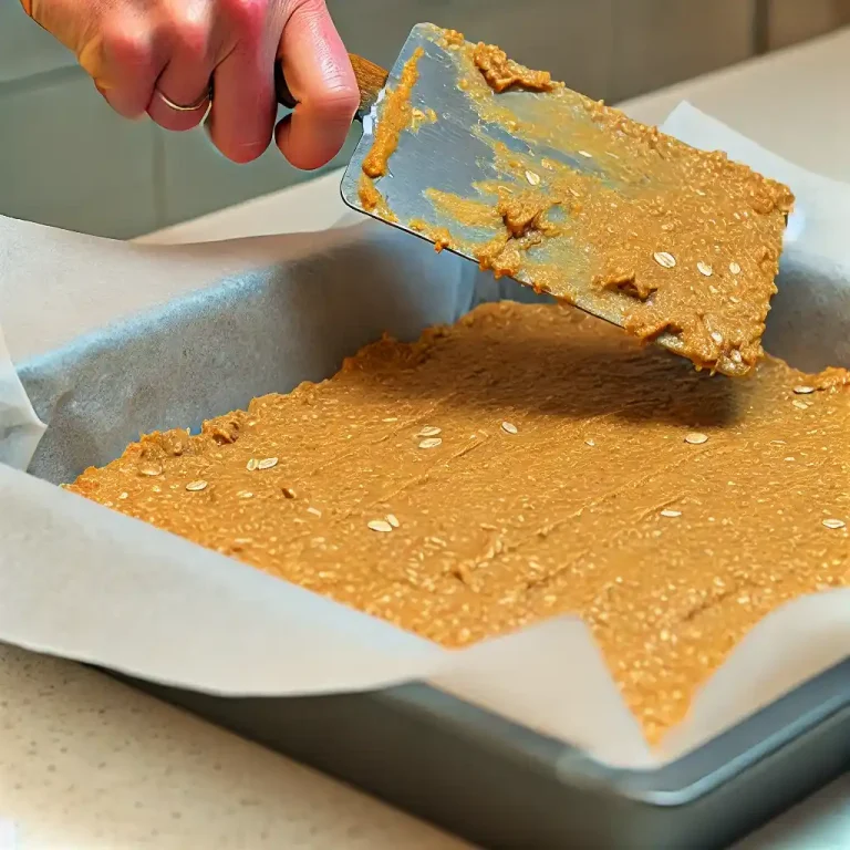 Press the mixture into an 8x8-inch pan lined with parchment paper.