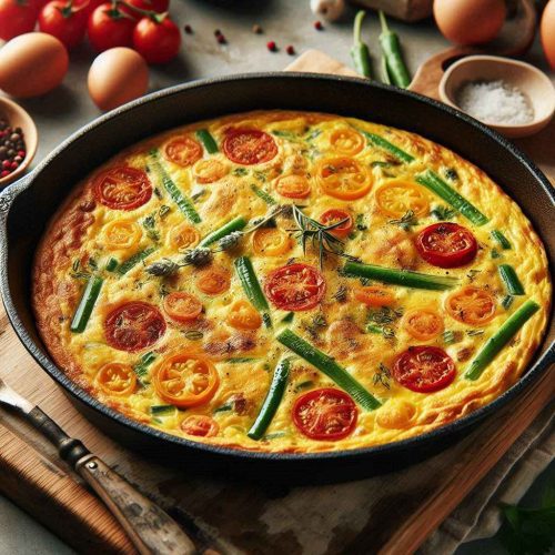 Savory Sun-Dried Tomato and Basil Frittata: A Quick Brunch Delight