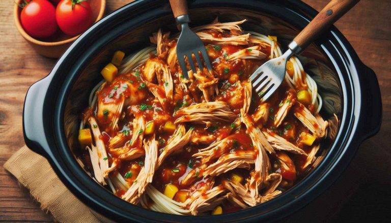 Slow Cooker BBQ Pulled Chicken